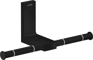 Axor Universal Rectangular Toilet Roll Holders 330 X 220 X 165mm Black - Matt