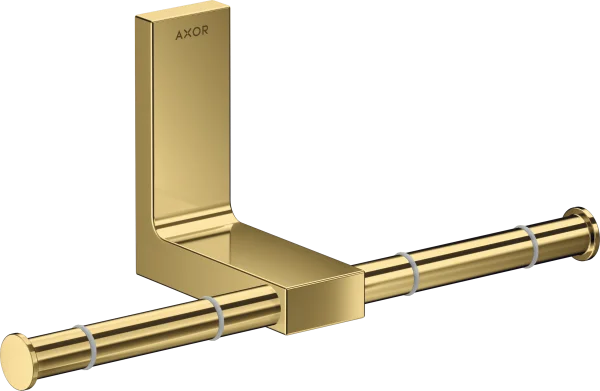Axor Universal Rectangular Toilet Roll Holders 330 X 215 X 155mm Gold - Polished