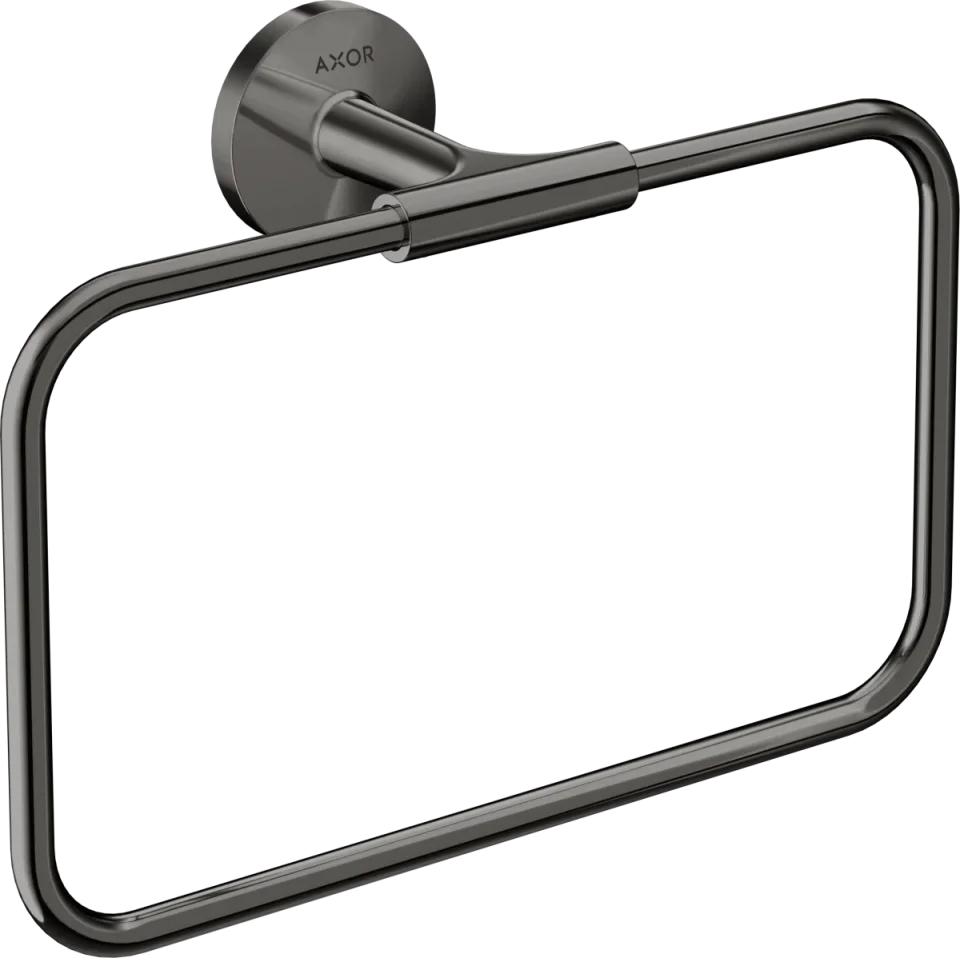 Axor Universal Circular Towel Ring 285 X 157 X 82mm Gunmetal/chrome - Polished product image - Image 1