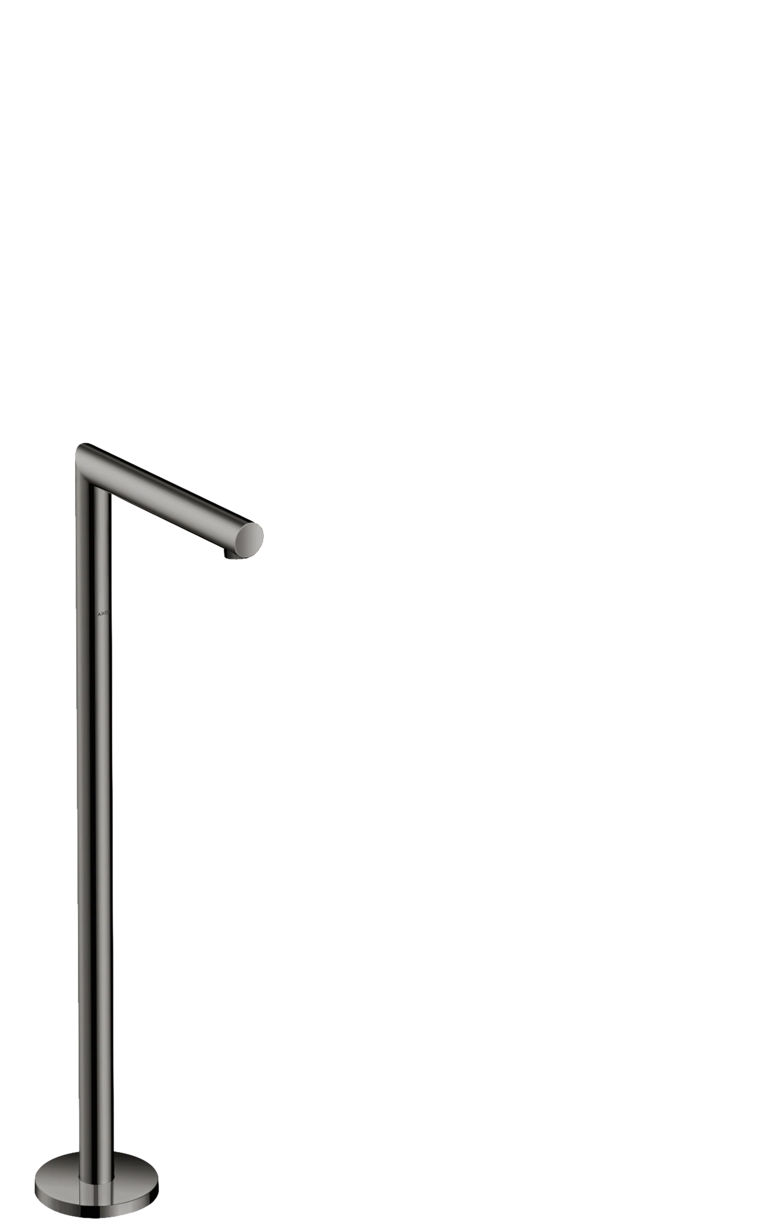Axor Uno Bath Spout Straight Floor-standing Polished Black Chrome