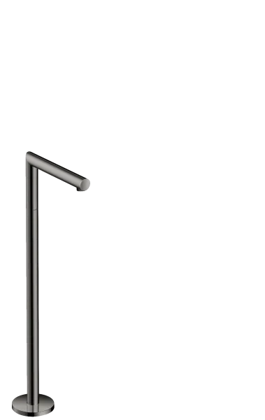Axor Uno Bath Spout Straight Floor-standing Polished Black Chrome