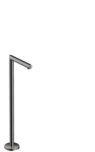 Axor Uno Bath Spout Straight Floor-standing Polished Black Chrome