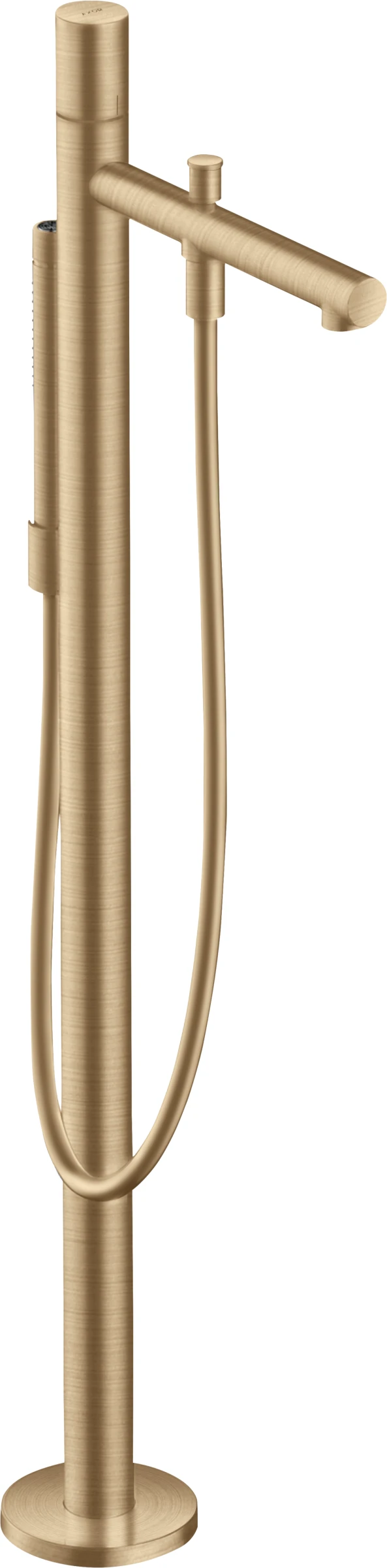 Axor Uno Single Lever Bath Mixer Floor-standing With Zero Handle Brushed Bronze