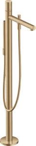 Axor Uno Single Lever Bath Mixer Floor-standing With Zero Handle Brushed Bronze