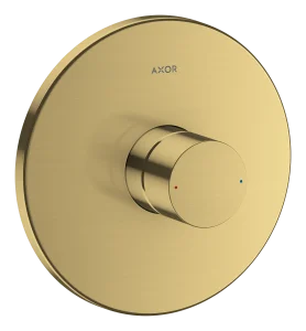 Axor Uno Single Lever Manual Shower Mixer For Concealed Installation With Zero Handle Brushed Brass