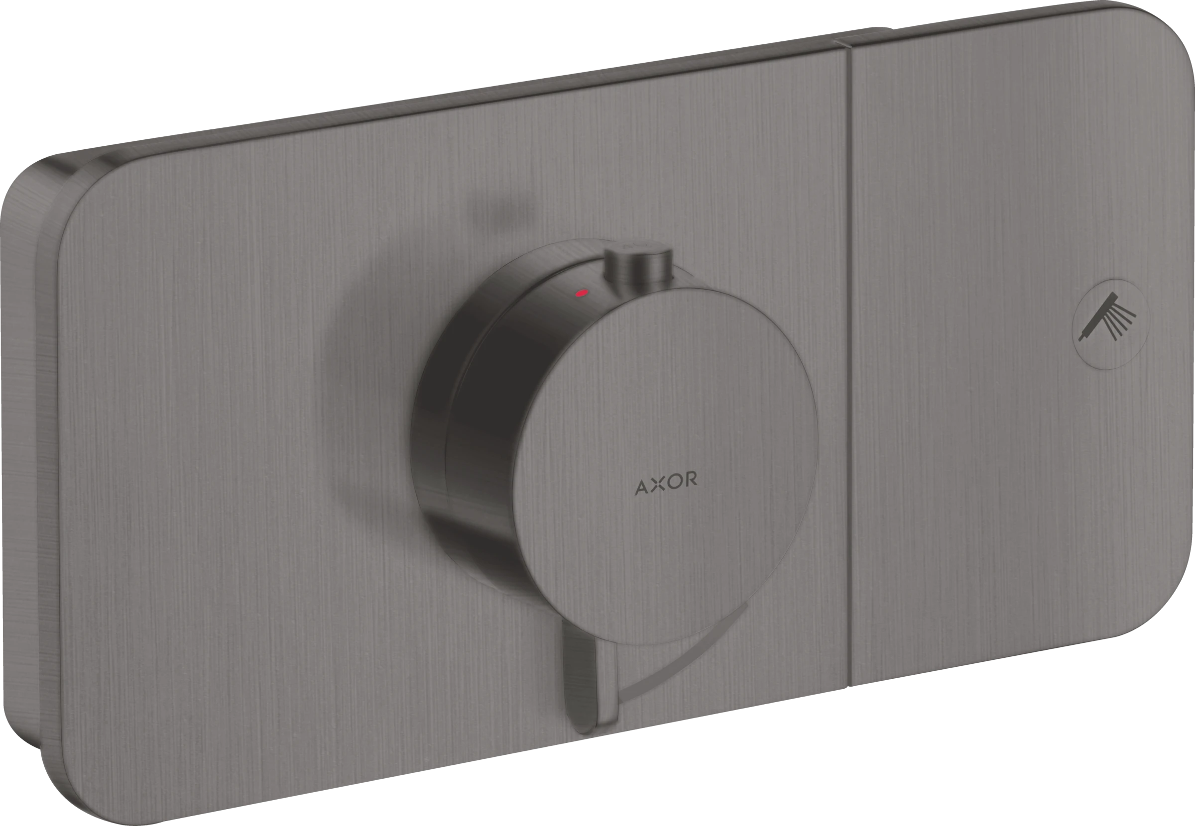 Axor One Thermostatic Module For Concealed Installation For 1 Outlet Brushed Black Chrome