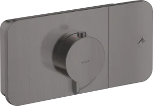 Axor One Thermostatic Module For Concealed Installation For 1 Outlet Brushed Black Chrome