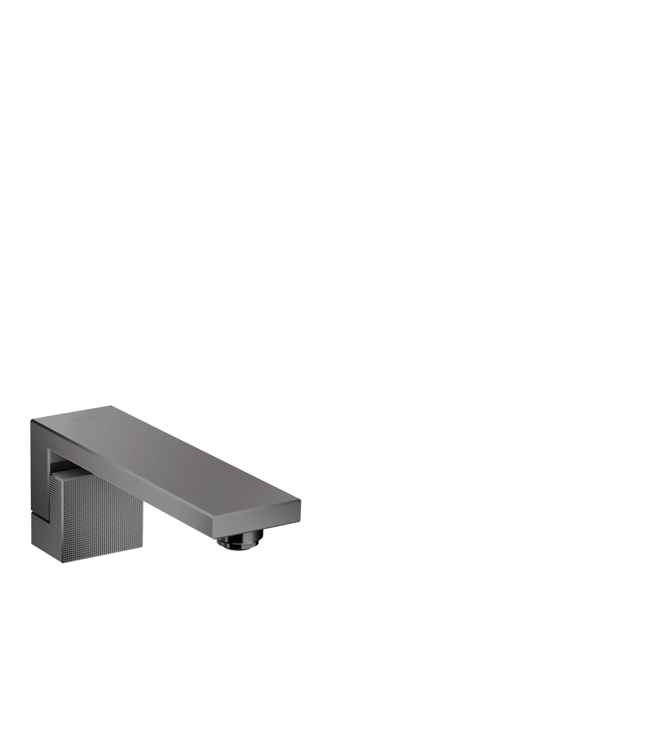Axor Edge Bath Spout - Diamond Cut Polished Black Chrome