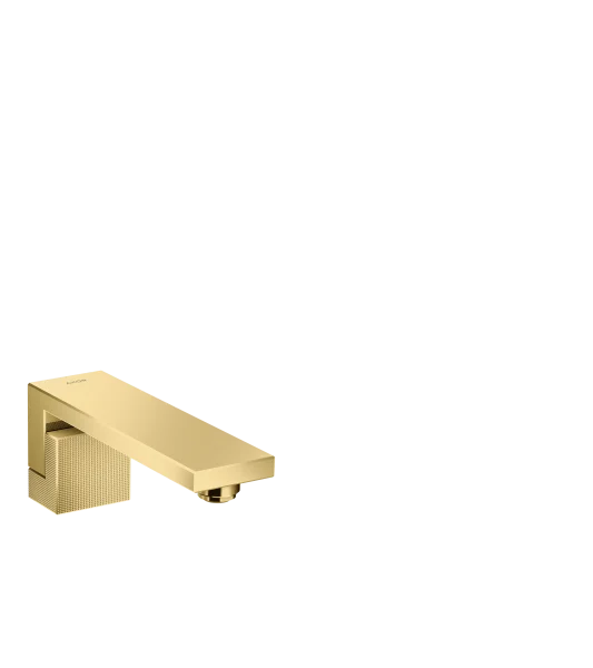 Axor Edge Bath Spout - Diamond Cut Gold Polished