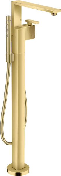 Axor Edge Single Lever Bath Mixer Floor-standing - Diamond Cut Gold Polished