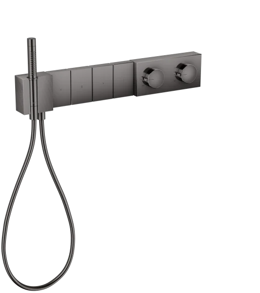 Axor Edge Thermostatic Shower Mixer Concealed 720 X 395 X 150mm Gunmetal/chrome - Polished