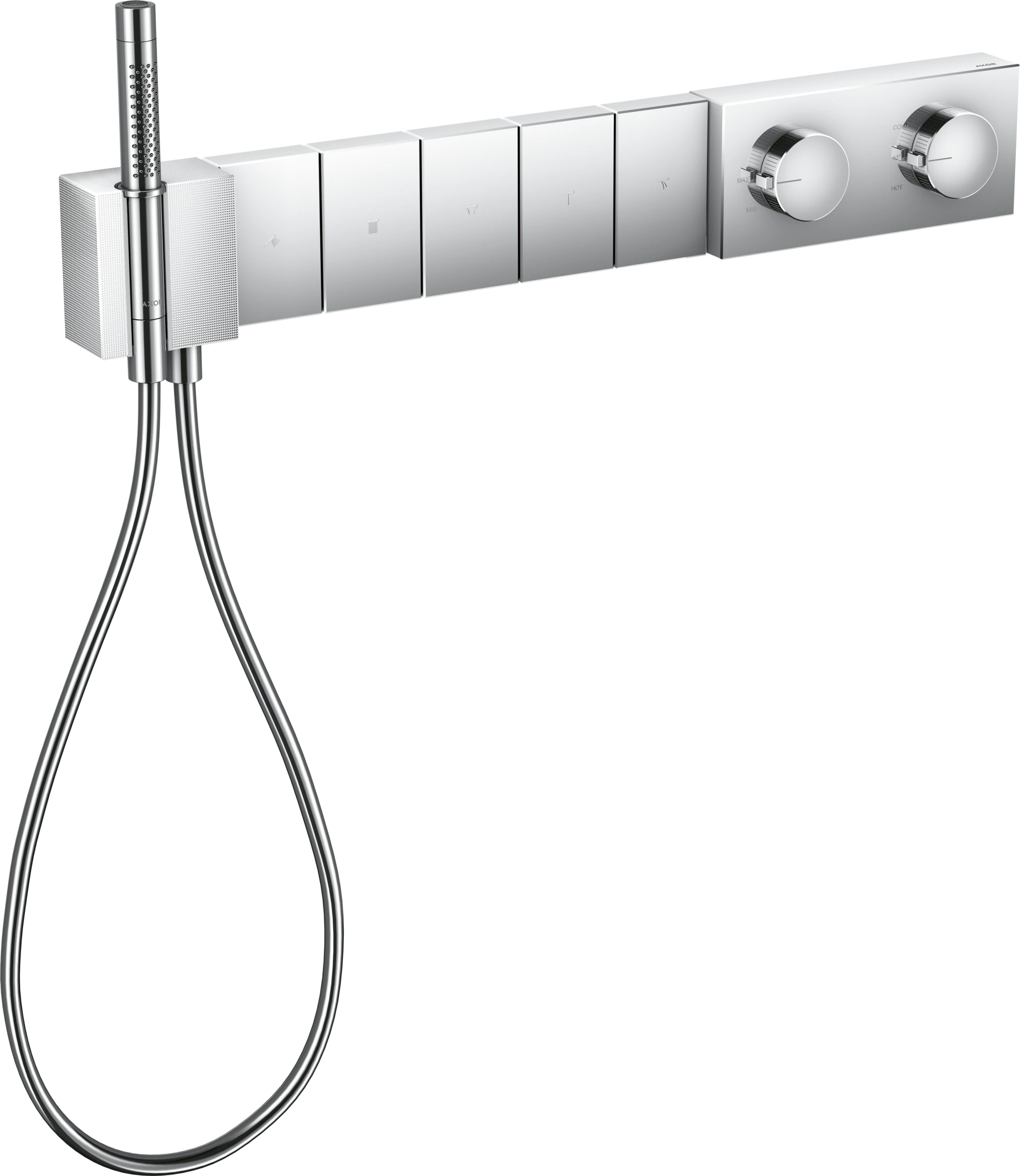 Axor Edge Thermostatic Shower Mixer Concealed 720 X 395 X 150mm Chrome