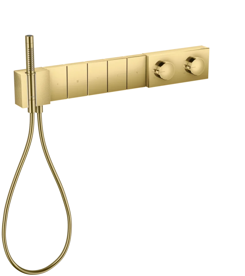 Axor Edge Thermostatic Shower Mixer Concealed 720 X 395 X 150mm Gold - Polished product image - Image 1