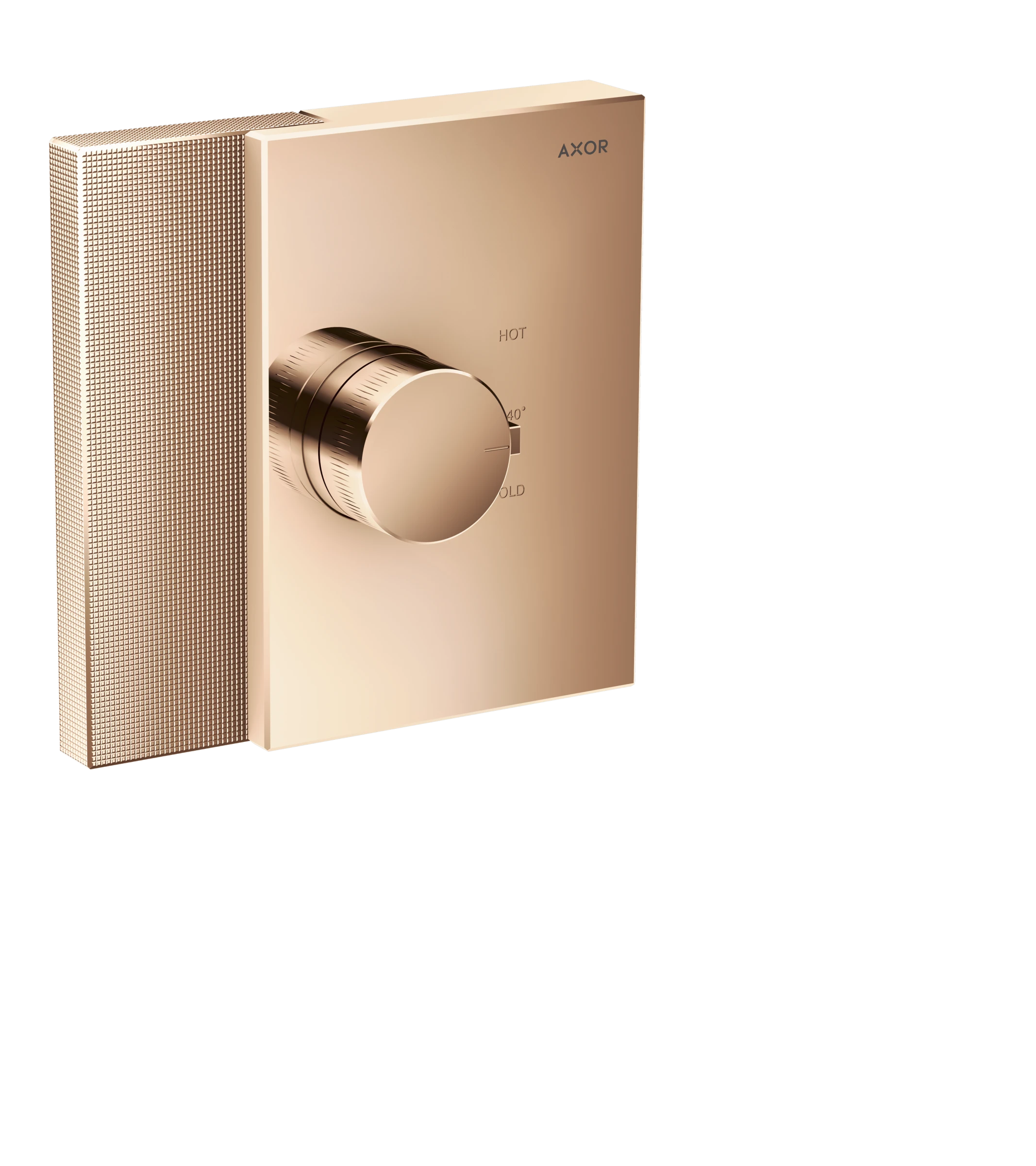 Axor Edge Thermostatic Shower Mixer Concealed 285 X 220 X 195mm Rose Gold/gold - Polished