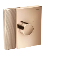 Axor Edge Thermostatic Shower Mixer Concealed 285 X 220 X 195mm Rose Gold/gold - Polished