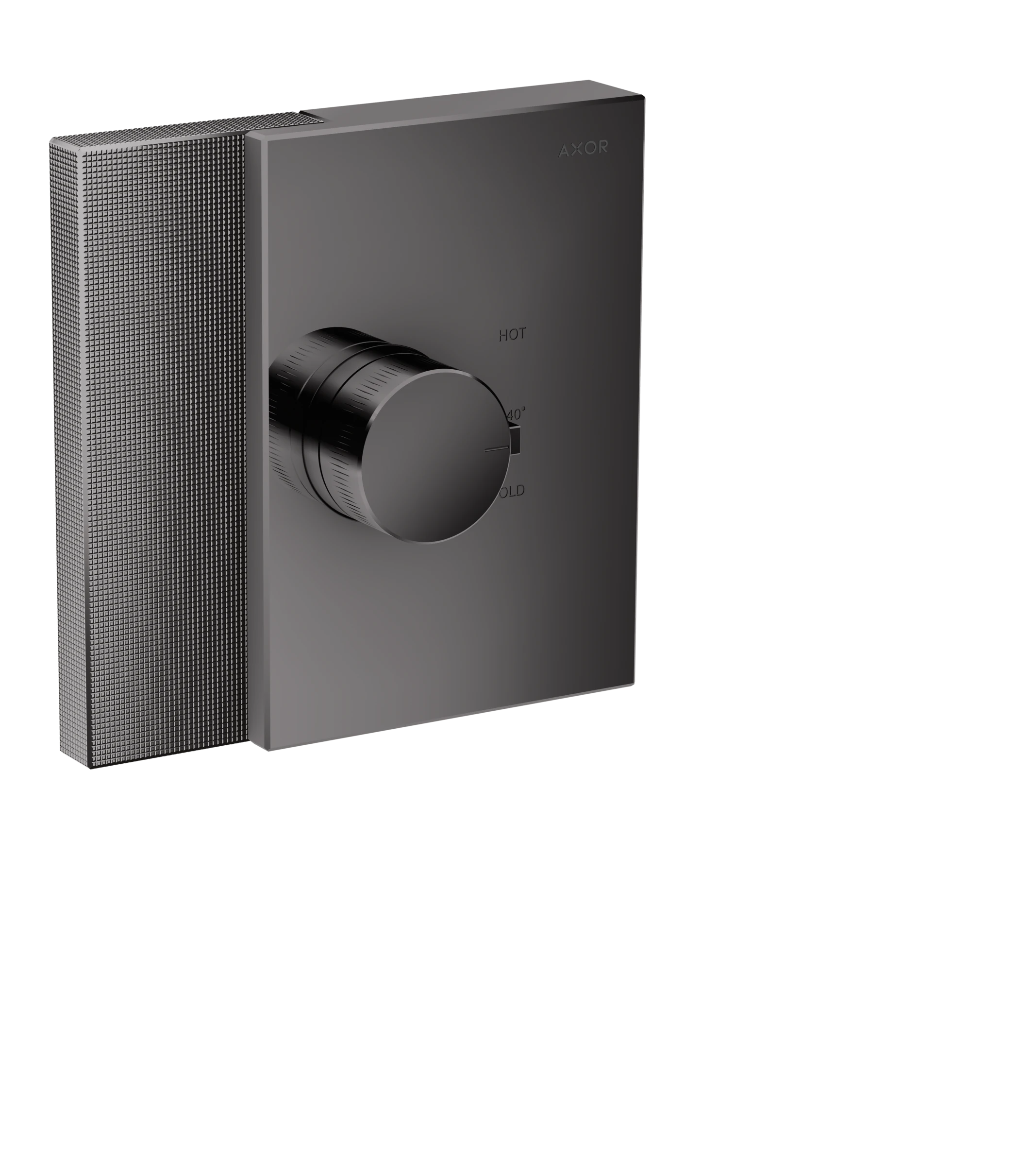 Axor Edge Thermostatic Shower Mixer Concealed 285 X 220 X 195mm Gunmetal/chrome - Polished