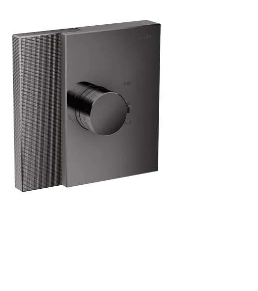 Axor Edge Thermostatic Shower Mixer Concealed 285 X 220 X 195mm Gunmetal/chrome - Polished