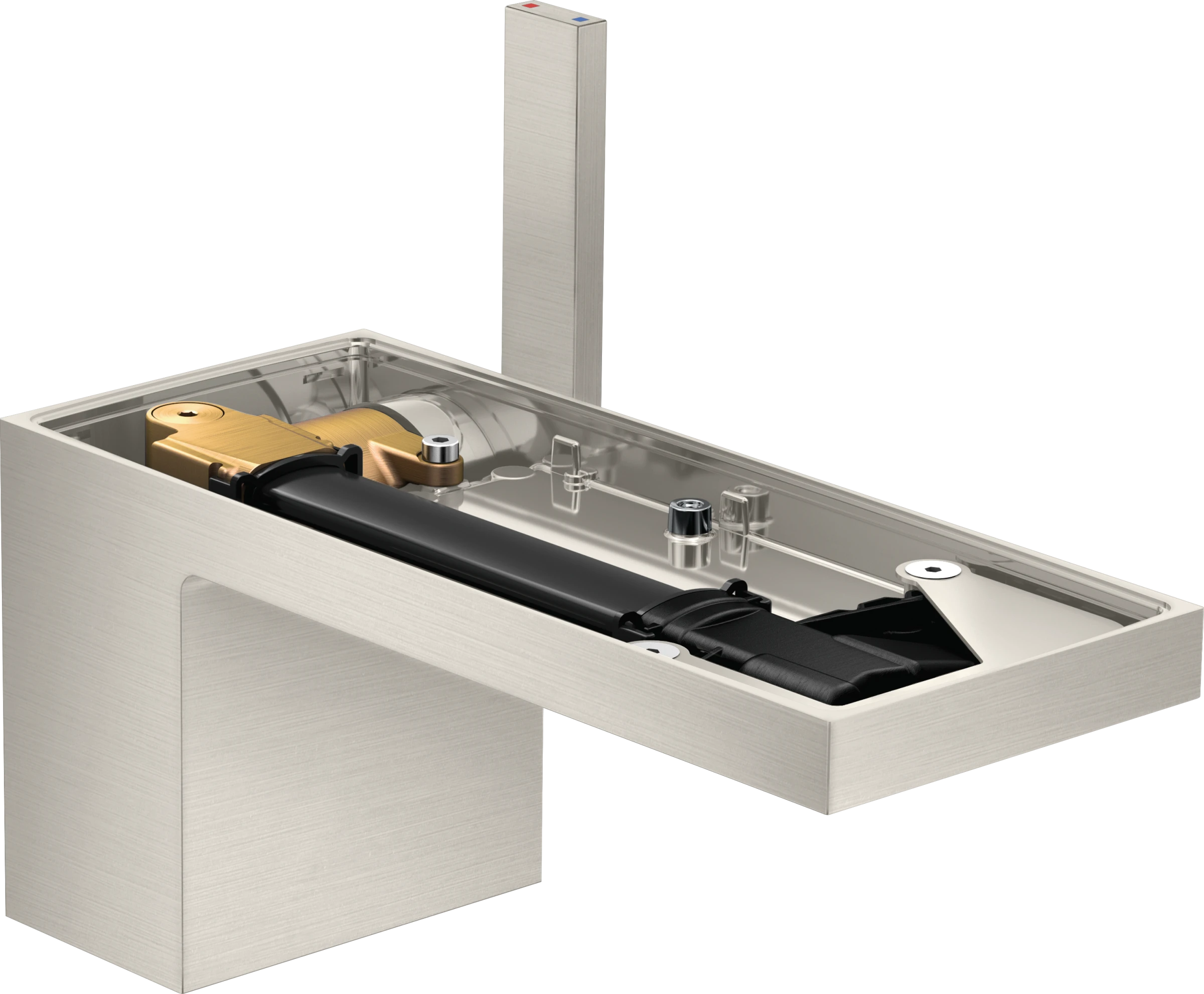 Axor Myedition Single Lever Basin Mixer 70 With Push-open Waste Without Plate Stainless Steel
