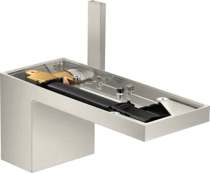 Axor Myedition Single Lever Basin Mixer 70 With Push-open Waste Without Plate Stainless Steel