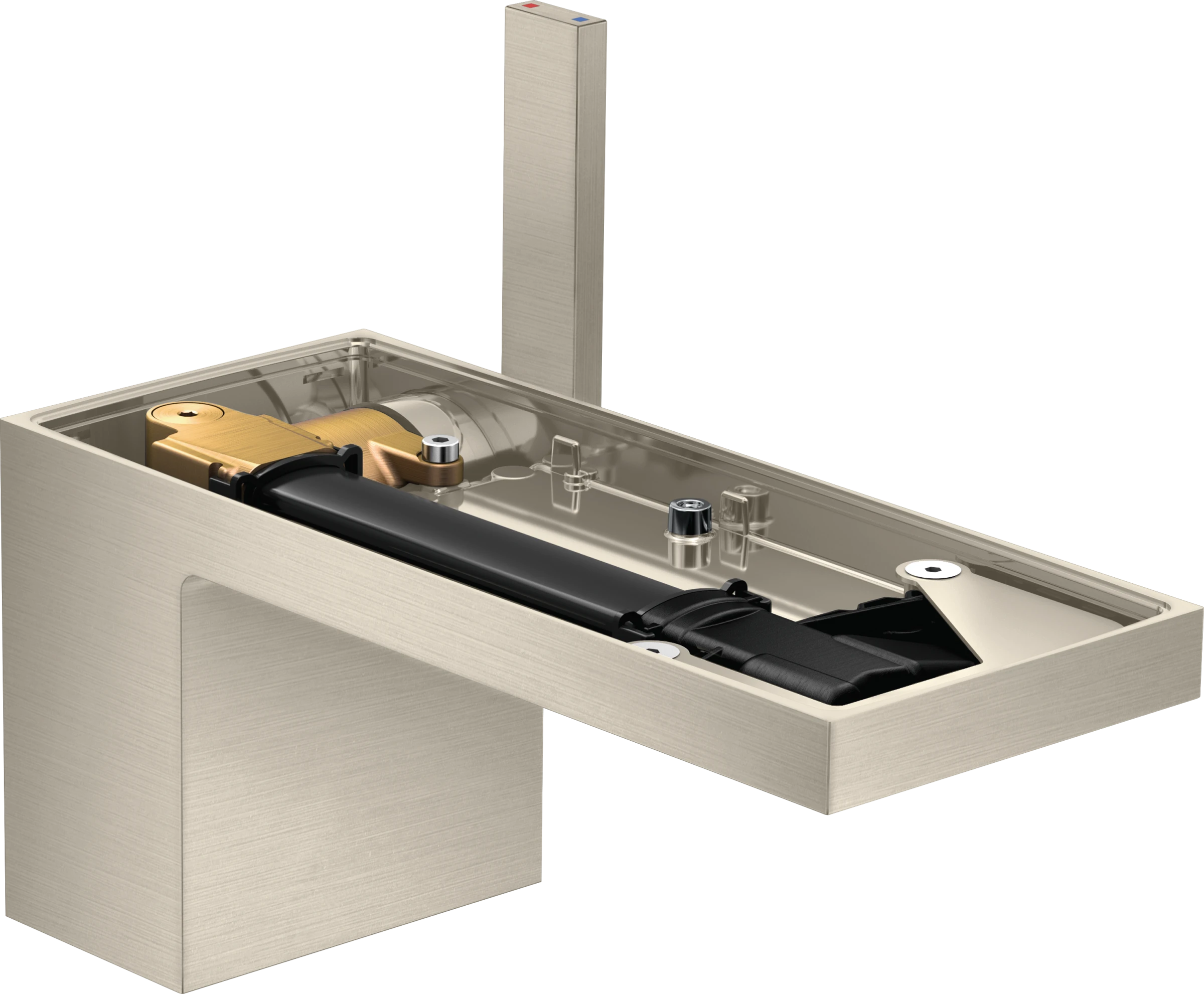 Axor Myedition Single Lever Basin Mixer 70 With Push-open Waste Without Plate Brushed Nickel