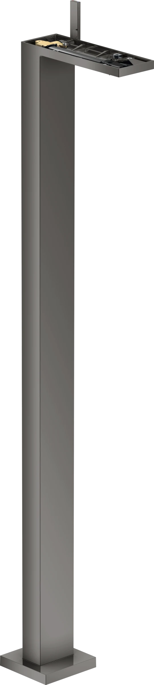 Axor Myedition Single Lever Basin Mixer Floor-standing With Push-open Waste Without Plate Polished Black Chrome