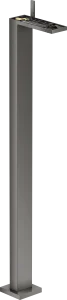 Axor Myedition Single Lever Basin Mixer Floor-standing With Push-open Waste Without Plate Polished Black Chrome