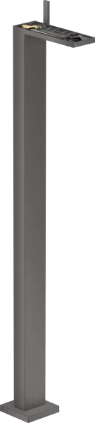 Axor Myedition Single Lever Basin Mixer Floor-standing With Push-open Waste Without Plate Brushed Black Chrome