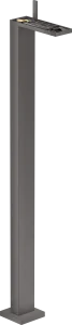 Axor Myedition Single Lever Basin Mixer Floor-standing With Push-open Waste Without Plate Brushed Black Chrome