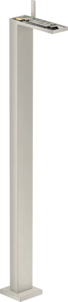 Axor Myedition Single Lever Basin Mixer Floor-standing With Push-open Waste Without Plate Stainless Steel