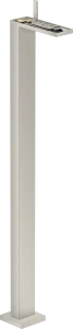 Axor Myedition Single Lever Basin Mixer Floor-standing With Push-open Waste Without Plate Stainless Steel