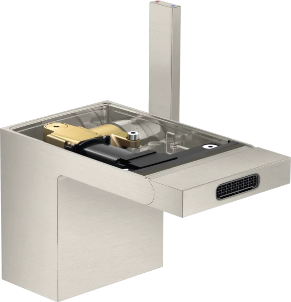 Axor Myedition Single Lever Bidet Mixer With Push-open Waste Without Plate Stainless Steel