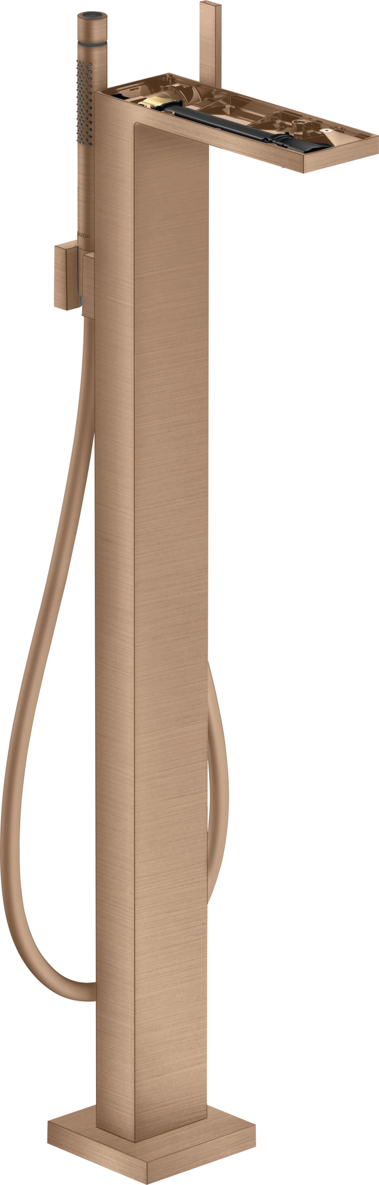 Axor Myedition Single Lever Bath Mixer Floor-standing Without Plate Brushed Red Gold