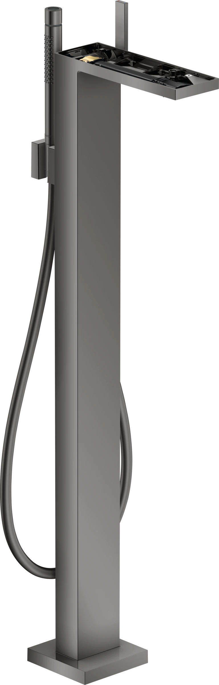 Axor Myedition Single Lever Bath Mixer Floor-standing Without Plate Polished Black Chrome