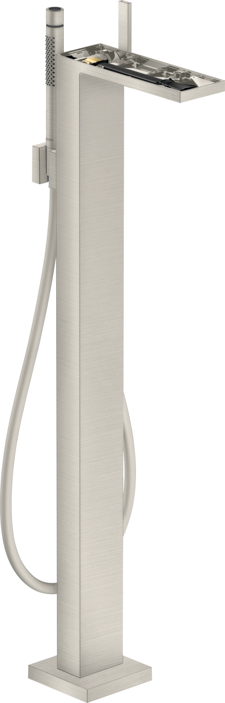 Axor Myedition Single Lever Bath Mixer Floor-standing Without Plate Stainless Steel