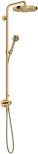 Axor One Showerpipes With Thermostatic Mixer 1015 X 350 X 170mm Gold - Polished