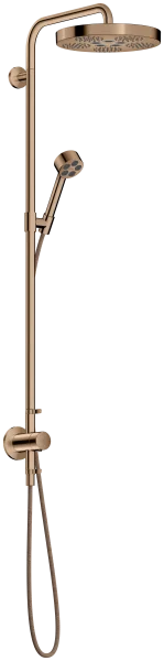 Axor One Showerpipes With Thermostatic Mixer 1015 X 350 X 170mm Rose Gold/gold - Polished