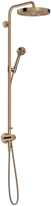 Axor One Showerpipes With Thermostatic Mixer 1015 X 350 X 170mm Rose Gold/gold - Polished