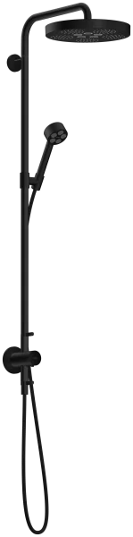 Axor One Showerpipes With Thermostatic Mixer 1015 X 350 X 170mm Black - Matt