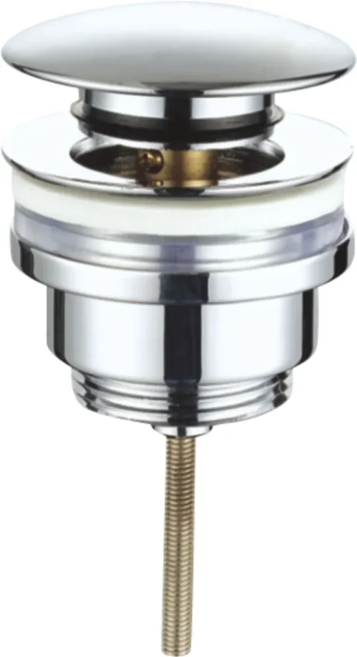 Ava Universal Click Basin Waste & Freeflow Adaptor - Polished Stainless Steel detail view - Image 2