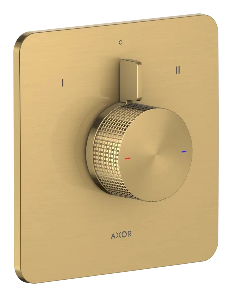 Axor Citterio C Shower Mixers Concealed 262 X 233 X 168mm Gold - Brushed