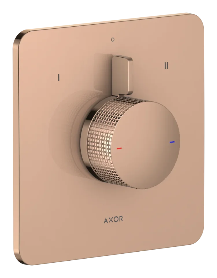 Axor Citterio C Shower Mixers Concealed 262 X 233 X 168mm Rose Gold/gold - Polished