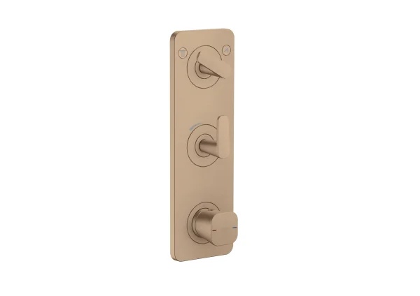 Axor Citterio C Thermostatic Shower Mixer Concealed 458 X 247 X 107mm Rose Gold/gold - Brushed