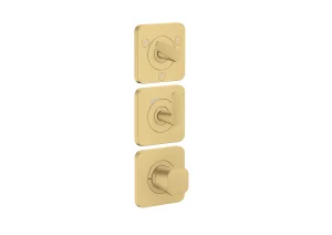 Axor Citterio C Thermostatic Shower Mixer Concealed 298.5 X 209 X 139mm Gold - Brushed