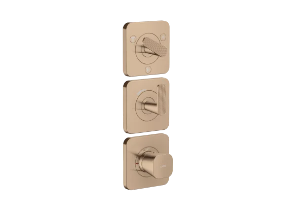 Axor Citterio C Thermostatic Shower Mixer Concealed 298.5 X 209 X 139mm Rose Gold/gold - Polished