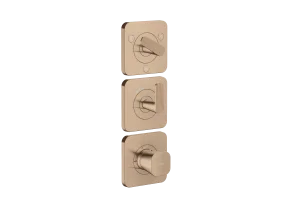 Axor Citterio C Thermostatic Shower Mixer Concealed 298.5 X 209 X 139mm Rose Gold/gold - Polished
