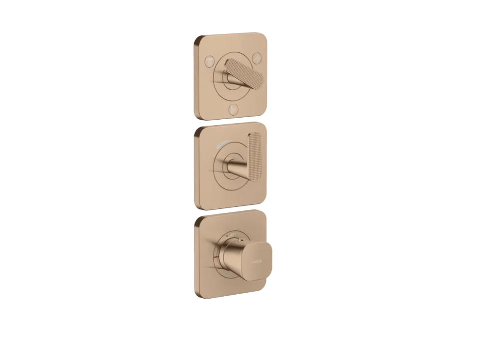 Axor Citterio C Thermostatic Shower Mixer Concealed 298.5 X 209 X 139mm Rose Gold/gold - Polished product image - Image 1