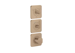 Axor Citterio C Thermostatic Shower Mixer Concealed 298.5 X 209 X 139mm Rose Gold/gold - Brushed