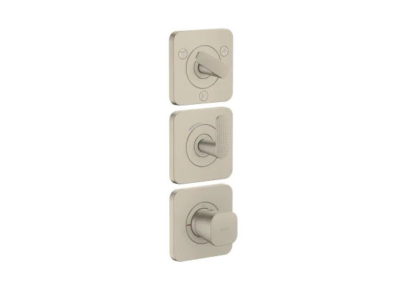 Axor Citterio C Thermostatic Shower Mixer Concealed 298.5 X 209 X 139mm Nickel - Brushed