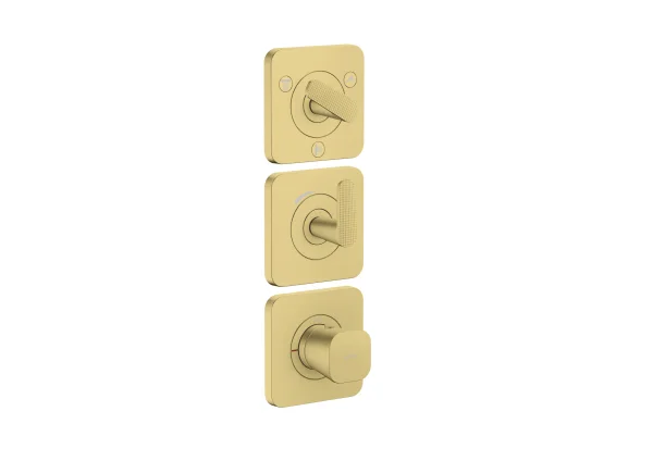 Axor Citterio C Thermostatic Shower Mixer Concealed 298.5 X 209 X 139mm Brass - Brushed
