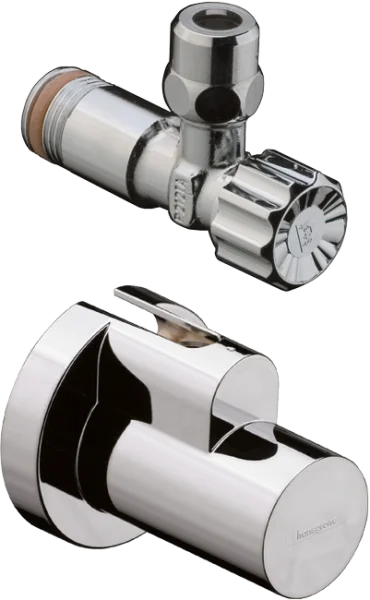 Hansgrohe Angle Valves 132 X 112 X 90mm Gunmetal/chrome - Polished